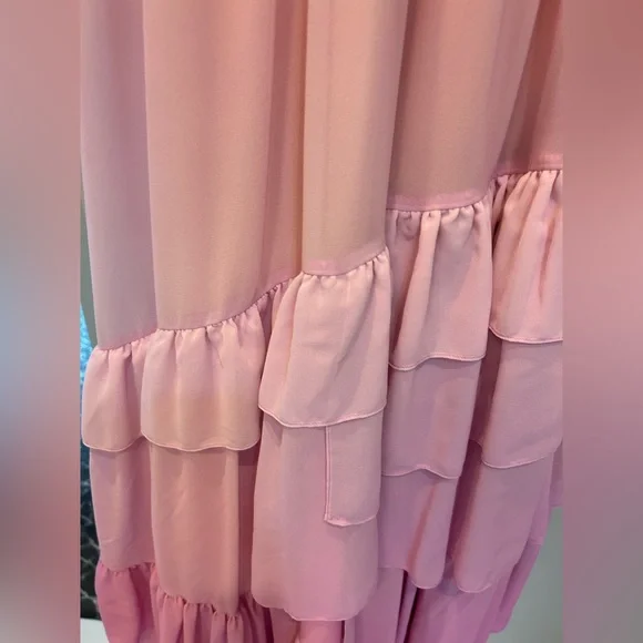 BHLDN Anthropologie V Neck Ombré Maxi Dress - worn once - Picture 8 of 12